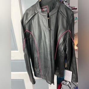 Women’s motorcycle leather jacket